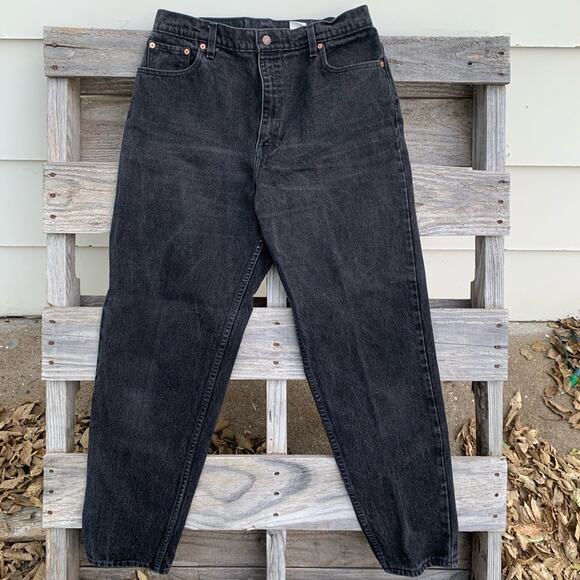 VTG 90s Levi’s 551 LADIES high waist relaxed fit jeans black 16 LONG - Picture 3 of 7